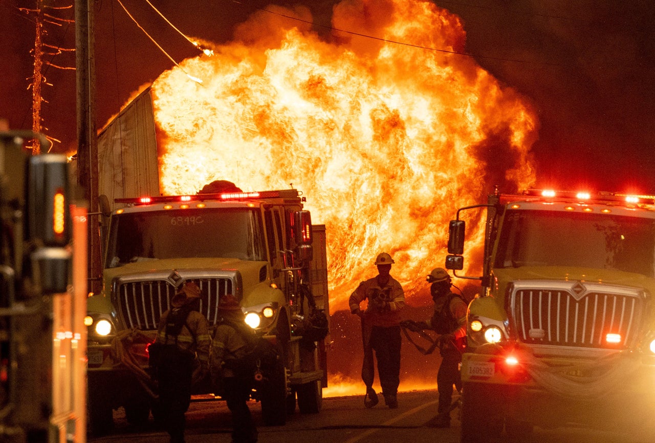 Residents of two communities in the path of the raging Dixie Fire were ordered to evacuate as high winds whipped the flames onwards.