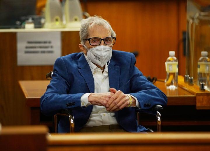 Robert Durst faces jurors in May, shortly before opening statements in his murder trial. 