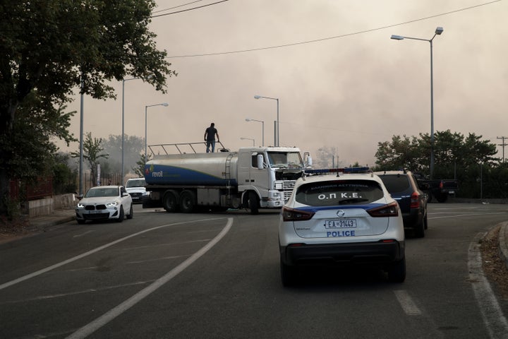 Πυρκαγιά στην Αρχαία Ολυμπία