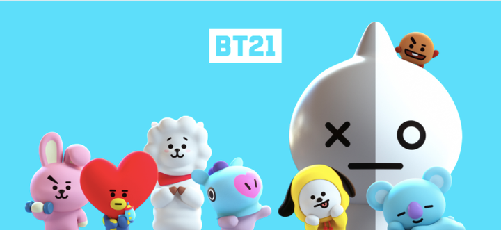 BTSとLINE FRIENDSのコラボから生まれた「BT21」。メンバーは、初期スケッチデザインと各キャラクターの性格や世界観の設定にも参加している。