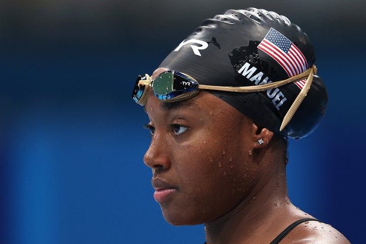 Simone Manuel said reporters do not need to immediately interview athletes who are struggling in their event.