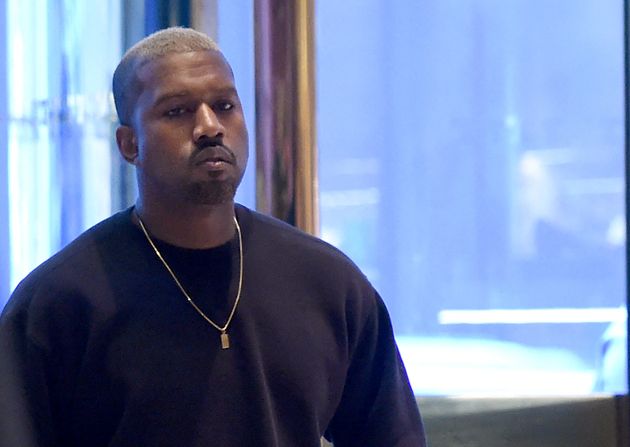 Le chanteur Kanye West dans la Trump Tower le 13 decembre 2016 à New