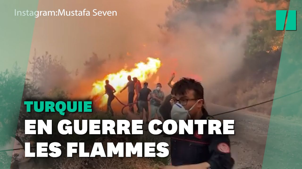 À Mugla en Turquie, les pompiers ne sont pas assez nombreux pour venir à bout des flammes