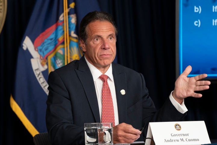 Gov. Andrew Cuomo holds a press briefing and makes an announcement to combat COVID-19 Delta variant.