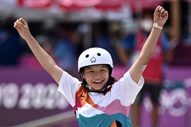 東京五輪・スケートボード女子ストリート決勝で金メダルを獲得した西矢椛選手