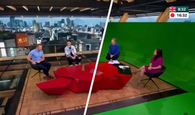 BBC Olympics studio is actually a giant green