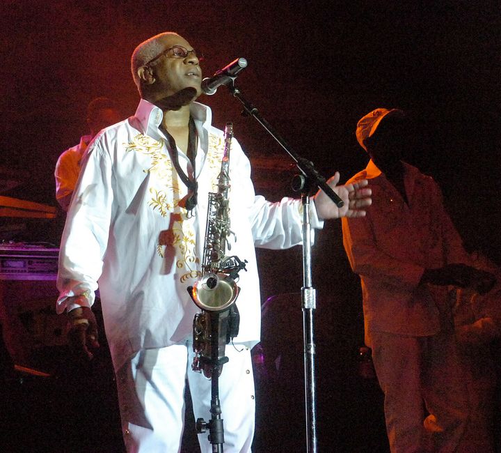 In this August 3, 2008 file photo, Dennis Thomas performs with the band "Kool and the gang" in concert in Bethlehem, Pennsylvania (Joe G
