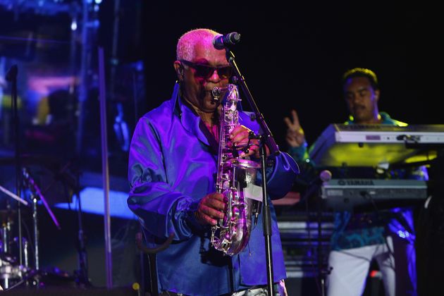 Dennis Thomas, cofondateur de Kool & the Gang, sur scène au 11e festival annuel de jazz du Gardens Music Festival, à Miami, le 19 mars 2016.