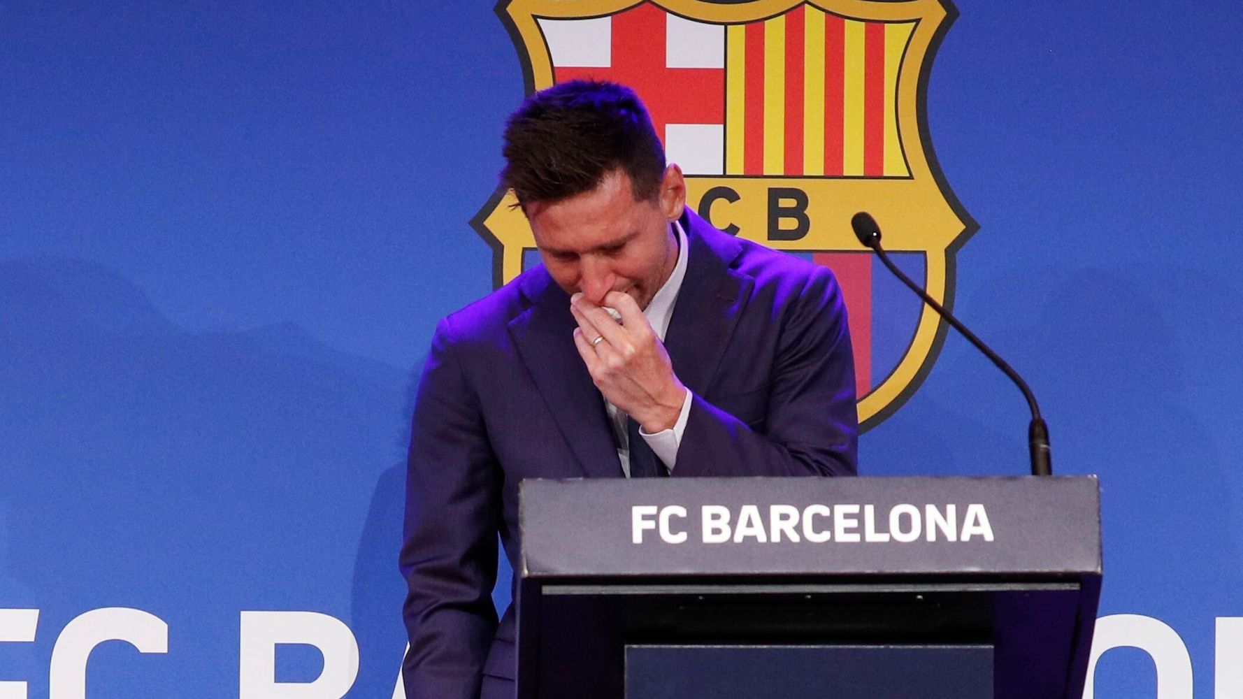 Lionel Messi Breaks Down, Says He Wasnt Ready To Leave Barcelona