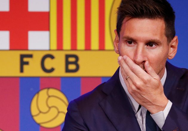 Lionel Messi fait ses adieux aux FC Barcelone, le 8 août 2021 à Camp Nou 