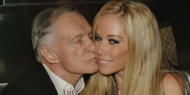 LAS VEGAS - APRIL 05: Publisher Hugh Hefner and television personality Kendra Wilkinson attend Hugh Hefner's 82nd birthday celebration at Moon Nightclub inside The Palms Casino Resort on April 05, 2008 in Las Vegas, Nevada. (Photo by Denise Truscello/WireImage) 