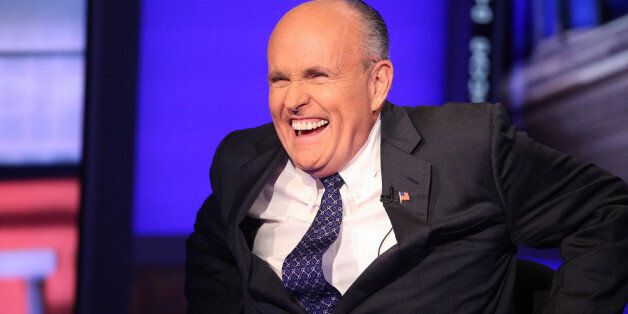 NEW YORK, NY - SEPTEMBER 23: Rudy Giuliani visits 'Cavuto' On FOX Business Network at FOX Studios on September 23, 2014 in New York City. (Photo by Rob Kim/Getty Images)