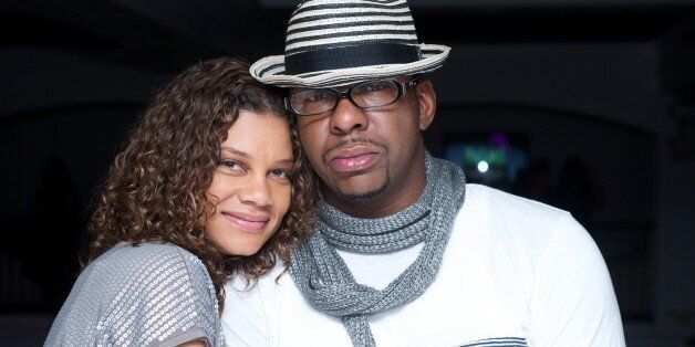 Alicia Etheridge left and Bobby Brown (former husband of Whitney Houston) pose during an evening out on Tuesday April 7, 2010 in Los Angles. (AP Photo/Earl Gibson III)