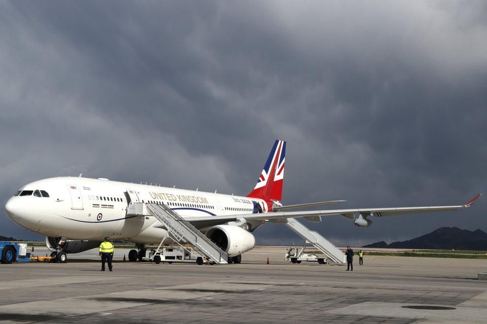 The RAF voyager was repainted with the Union Jack last