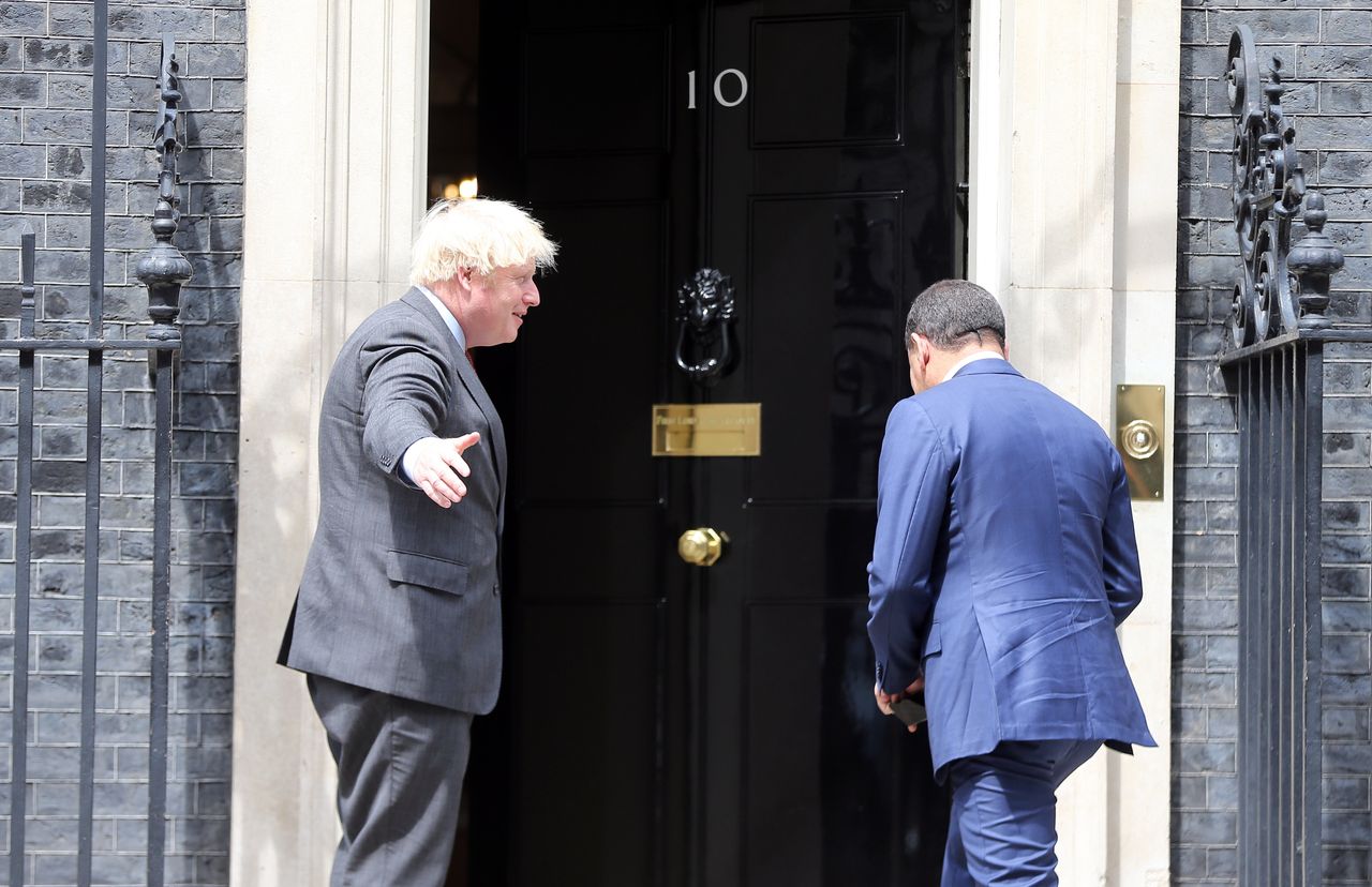Boris Johnson outside No.10 Downing Street