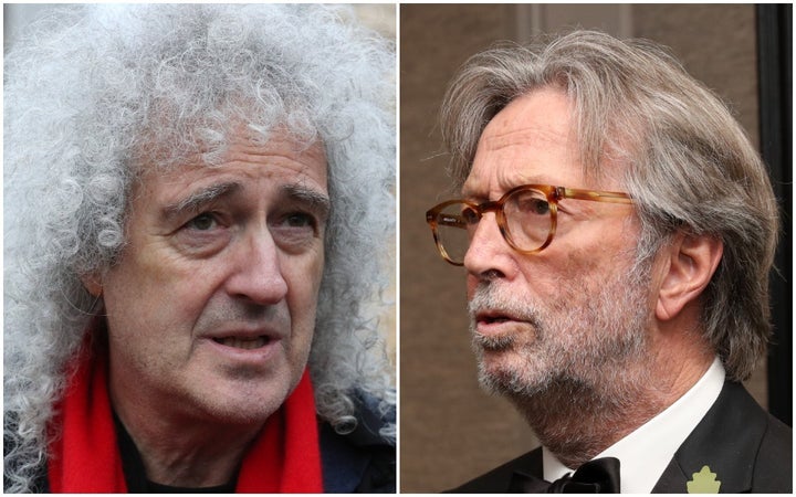 Brian May and Eric Clapton