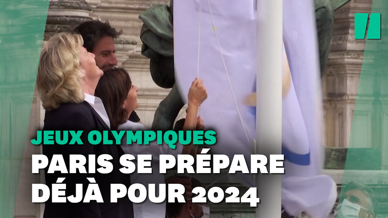 À trois ans des JO-2024, le drapeau olympique flotte déjà sur Paris