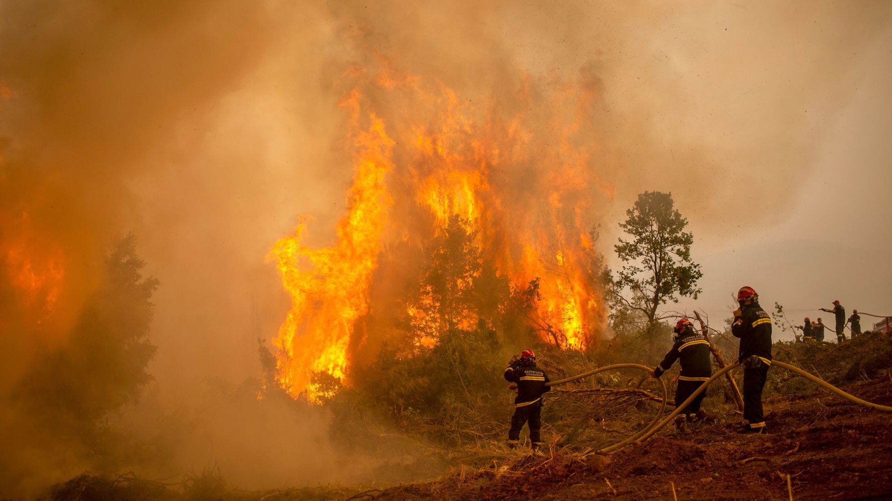 'Unprecedented' Forest Fire Ravages Greek Island