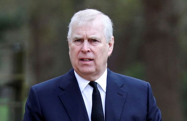 Le prince Andrew, lors d'un service à la Royal Chapel of All Saints de Windsor, le 11 avril 2021