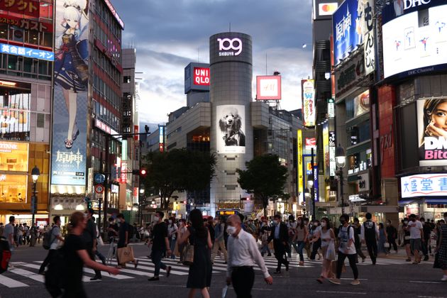 東京・渋谷のスクランブル交差点（2020年8月撮影）