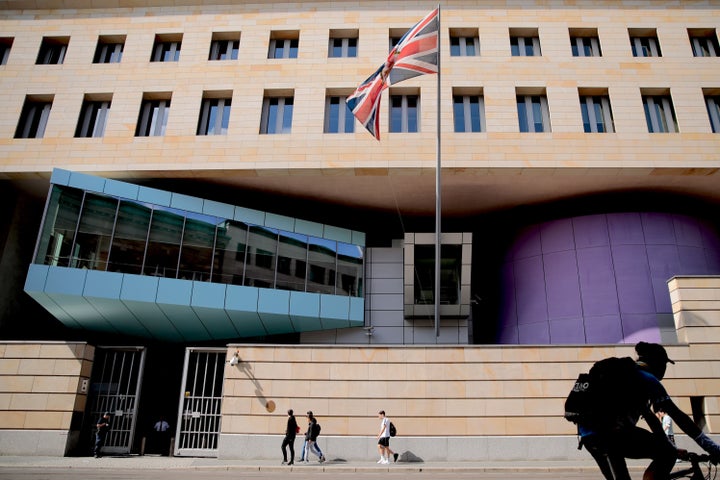 The British Embassy in Berlin, where David S worked