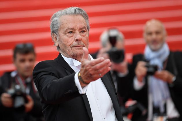 L'acteur Alain Delon sur le tapis rouge de la 72ème édition du Festival de Cannes le 19 mai 2019.