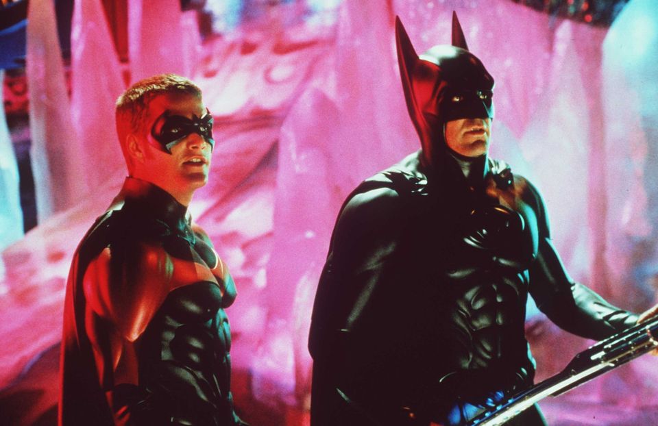 Chris O'Donnel and George Clooney as Batman and Robin from 1995's 