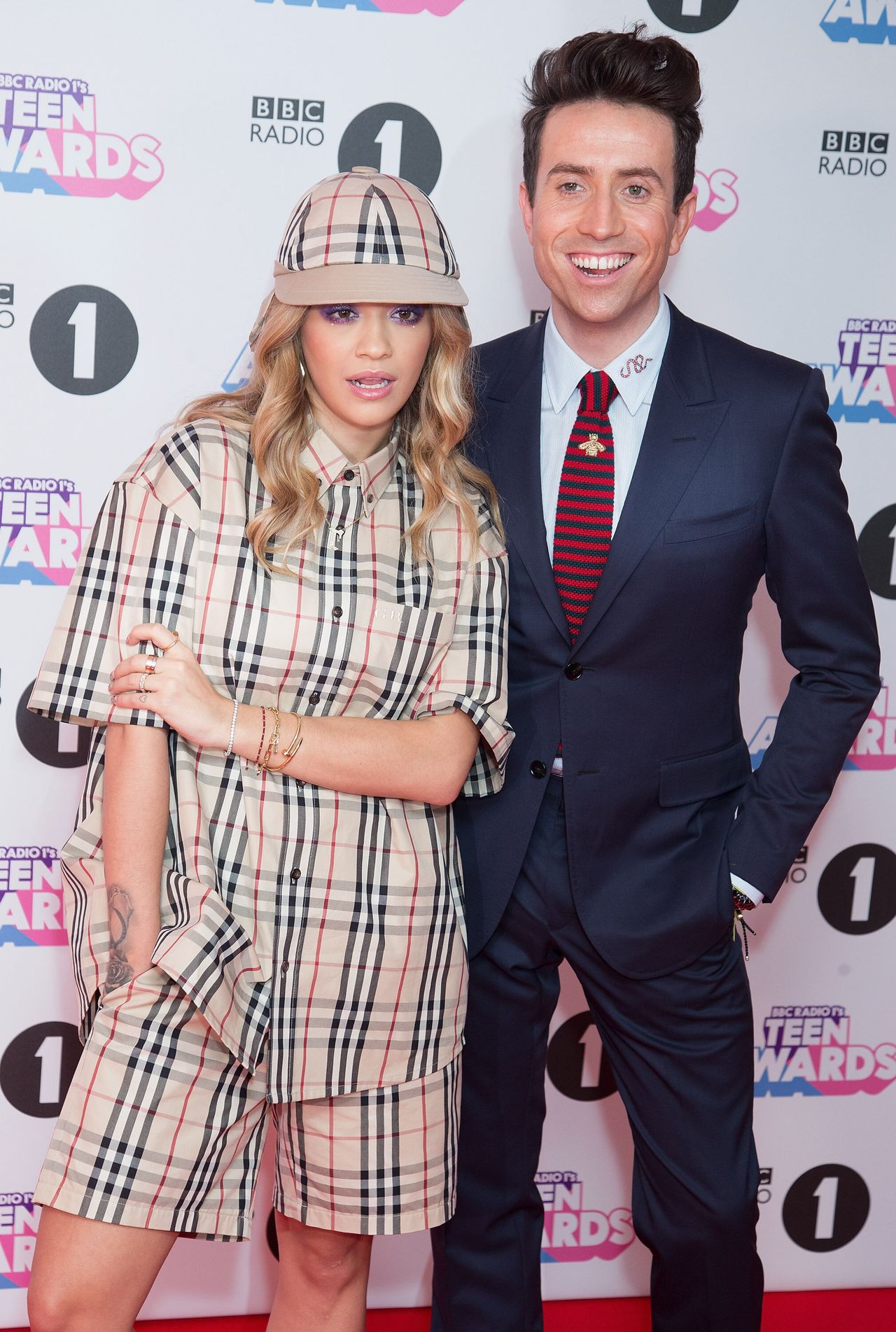 Nick with Rita Ora at the 2017 Teen Awards