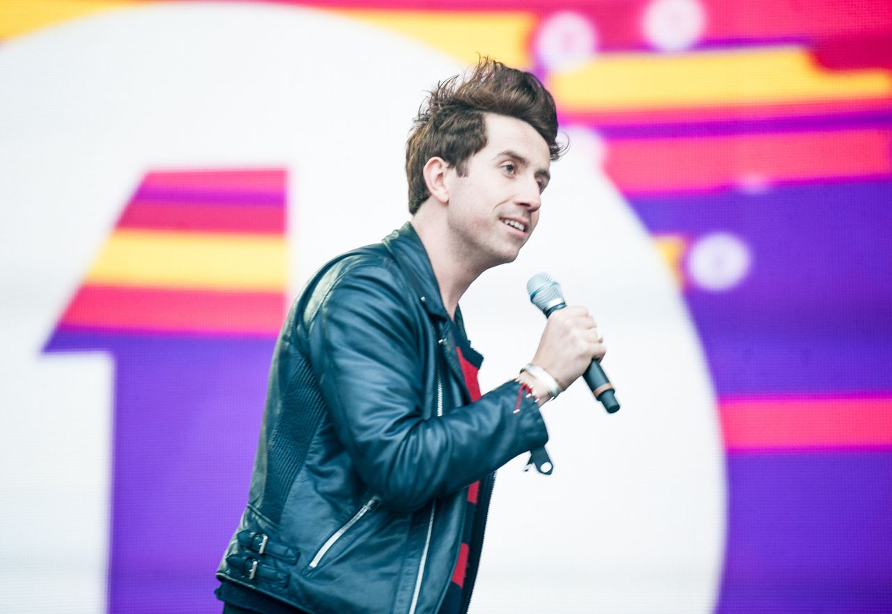 On stage at a Radio 1's Big Weekend