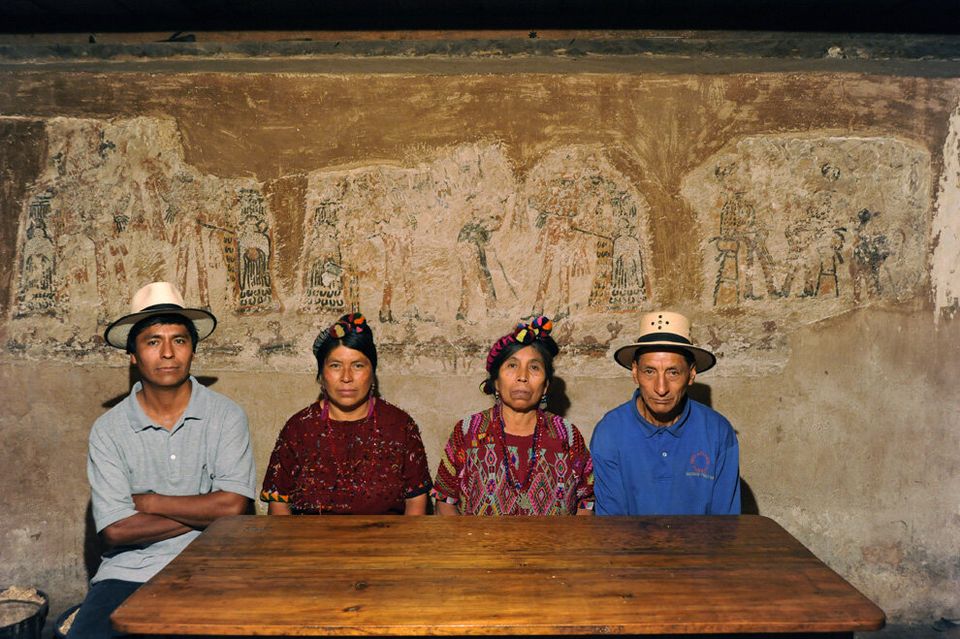 Murales mayas hallados en cocina familiar 