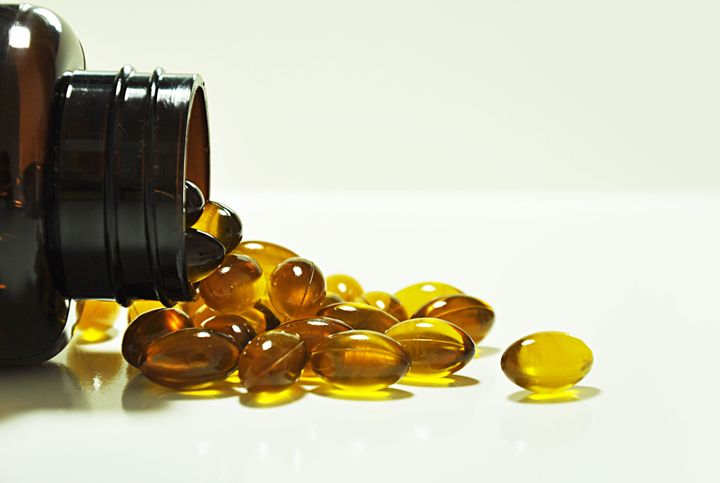omega3 capsules from rice bran...
