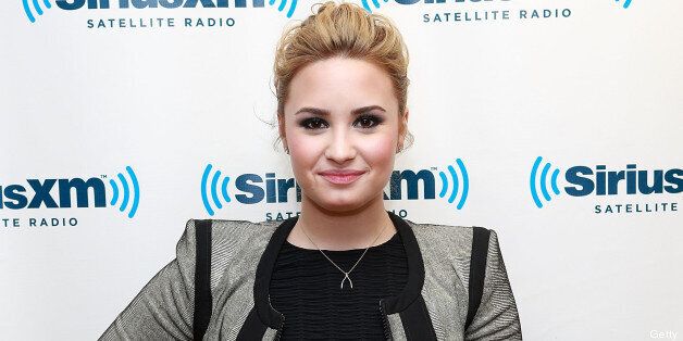 NEW YORK, NY - MAY 14: Demi Lovato visits at SiriusXM Studios on May 14, 2013 in New York City. (Photo by Robin Marchant/Getty Images)