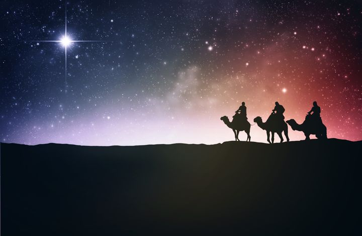 three wise men following the...
