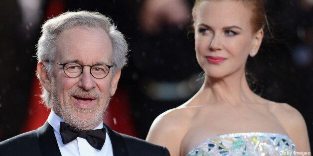CANNES, FRANCE - MAY 15: Steven Spielberg and actress Nicole Kidman attend Electrolux at Opening Night of The 66th Annual Cannes Film Festival at the Theatre Lumiere on May 15, 2013 in Cannes, France. (Photo by Ian Gavan/WireImage for Electrolux)