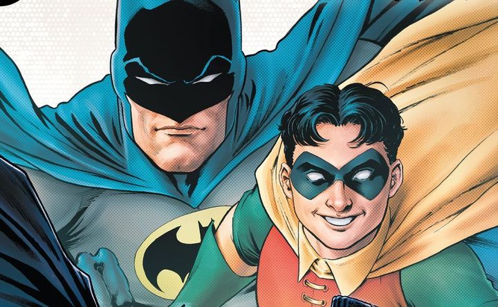 『バットマン：アーバンレジェンズ』の最新刊の表紙に描かれた、バットマンとロビン