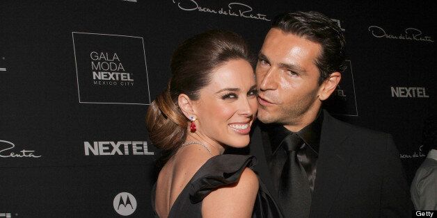 MEXICO CITY, MEXICO - JUNE 04: Tv personality Jacqueline Bracamontes and her boyfriend Martin Fuentes attend the Gala Moda Nextel 2011 red carpet at the Plaza de Toros on June 4, 2011 in Mexico City, Mexico. (Photo by Victor Chavez/WireImage)