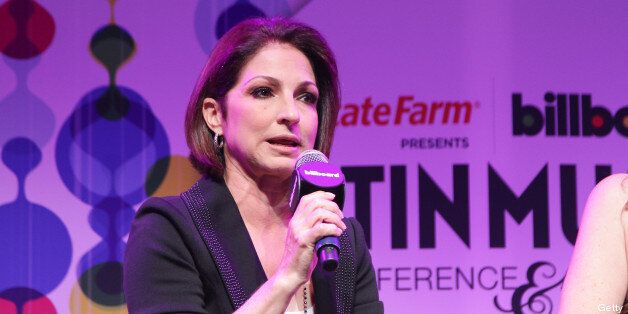 MIAMI, FL - APRIL 24: Gloria Estefan speaks during her Q&A at the Billboard Latin Music Conference 2013 at JW Marriott Marquis on April 24, 2013 in Miami, Florida. (Photo by John Parra/WireImage)