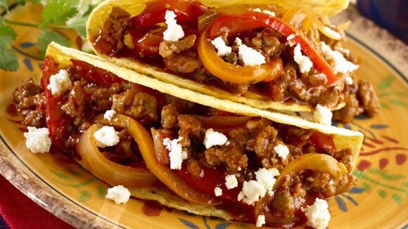 Tacos de chorizo italiano