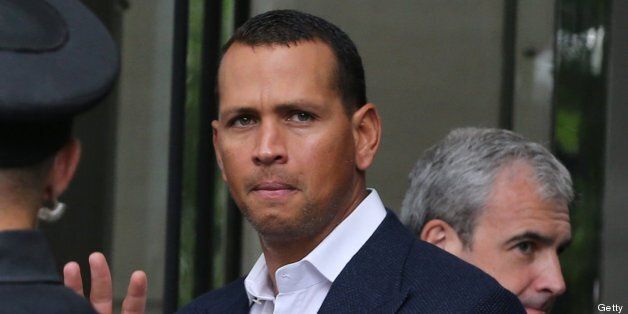 Alex Rodriguez of the New York Yankeees leaves Trump Tower in Chicago, Illinois, on his way to a game against the Chicago White Sox on Monday, August 5, 2013, the day Rodriguez was suspended through the end of the 2014 season for violation of the league's substance abuse policy. He can play until the suspension starts on Thursday or until an appeal is heard. (Antonio Perez/Chicago Tribune/MCT via Getty Images)
