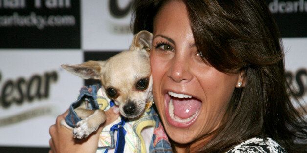 NEW YORK - JUNE 11: Model Gia Allemand poses with dog Penelope at the 8th annual Paws for Style fashion show on June 11, 2007 in New York City. (Photo by Astrid Stawiarz/Getty Images)
