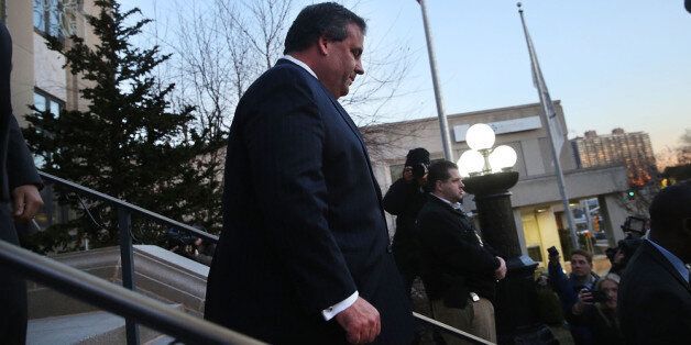 FORT LEE, NJ - JANUARY 09: New Jersey Gov. Chris Christie leaves the Borough Hall in Fort Lee where he apologized to Mayor Mayor Mark Sokolich on January 9, 2014 in Fort Lee, New Jersey. According to reports Christie's Deputy Chief of Staff Bridget Anne Kelly is accused of giving a signal to the Port Authority of New York and New Jersey to close lanes on the George Washington Bridge, allegedly as punishment for the Fort Lee, New Jersey mayor not endorsing the Governor during the election. (Photo by Spencer Platt/Getty Images)