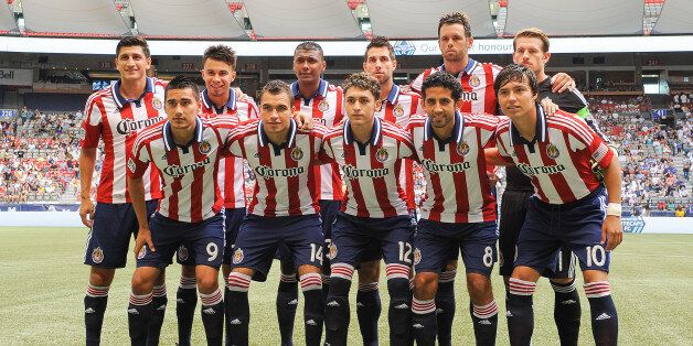 VANCOUVER, CANADA - SEPTEMBER 1: The starting eleven of Chivas USA pose for a photo prior to their match against the Vancouver Whitecaps at B.C. Place on September 1, 2013 in Vancouver, British Columbia, Canada. (Photo by Derek Leung/Getty Images)