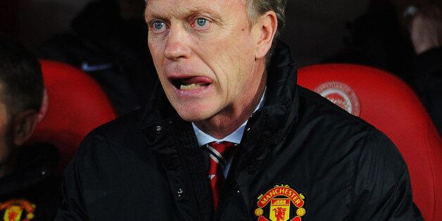 PIRAEUS, GREECE - FEBRUARY 25: Manchester United manager David Moyes looks on before the UEFA Champions League Round of 16 first leg match between Olympiacos FC and Manchester United at Karaiskakis Stadium on February 25, 2014 in Piraeus, Greece. (Photo by Michael Regan/Getty Images)