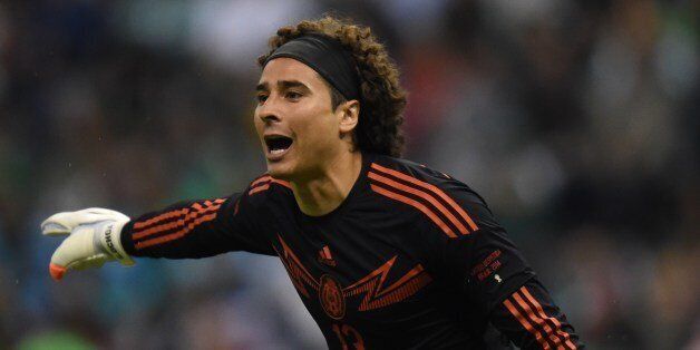 Goalkeeper Guillermo Ochoa of Mexico National football team before their friendly match against Israel at the Azteca stadium on May 28, 2014 in Mexico city ahead of the FIFA World Cup 2014 in Brazil. AFP PHOTO/Yuri CORTEZ (Photo credit should read YURI CORTEZ/AFP/Getty Images)