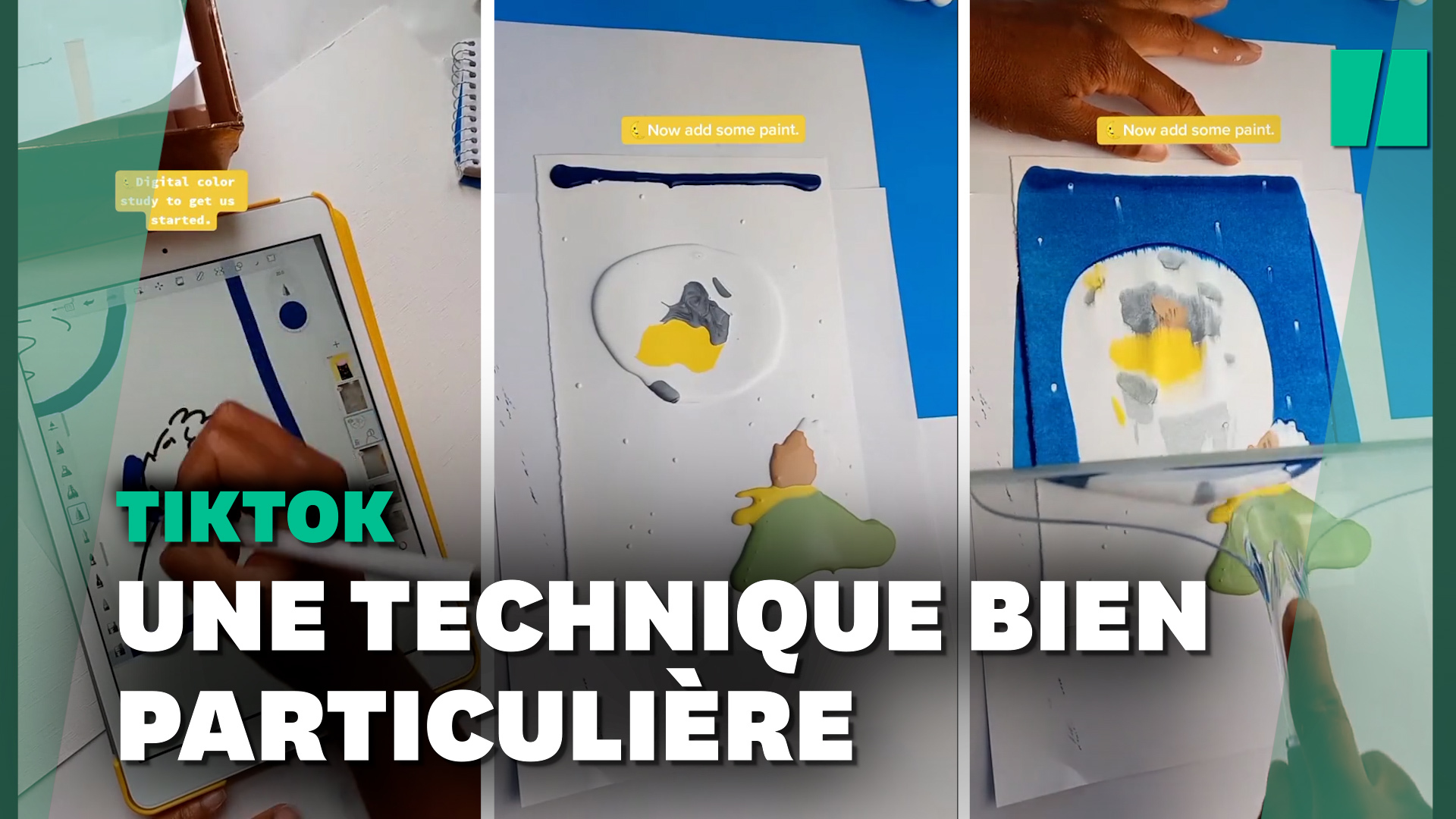 TikTok: les peintures de cette artiste se font sans pinceaux