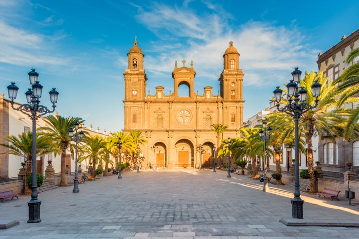 Plaza Santa Ana y Catedral de Gran Canaria en Las Palmas.