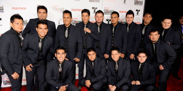Banda Los Recoditos arrive at the first annual Mexican Billboard Awards on Thursday, Oct. 20, 2011, in Los Angeles. (AP Photo/Chris Pizzello)