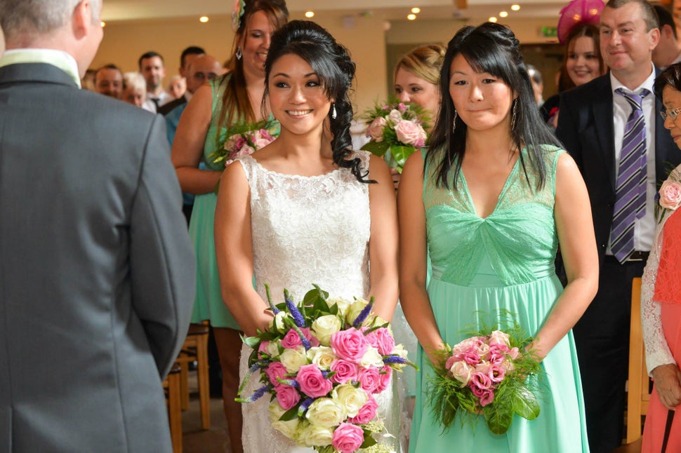 Mandy Wong Oultram got married in Stoke-on-Trent in August 2014.