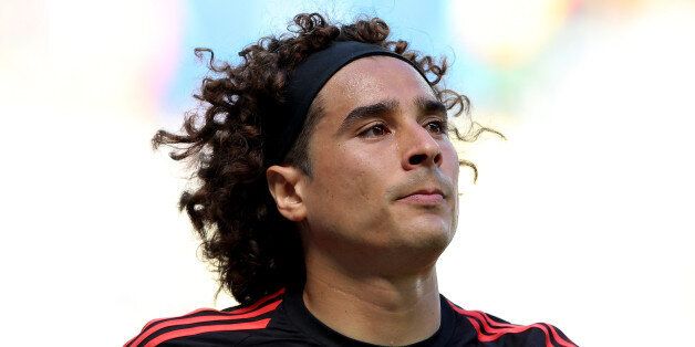 FORTALEZA, BRAZIL - JUNE 29: Goalkeeper Guillermo Ochoa of Mexico looks on during the 2014 FIFA World Cup Brazil Round of 16 match between Netherlands and Mexico at Castelao on June 29, 2014 in Fortaleza, Brazil. (Photo by Dean Mouhtaropoulos/Getty Images)