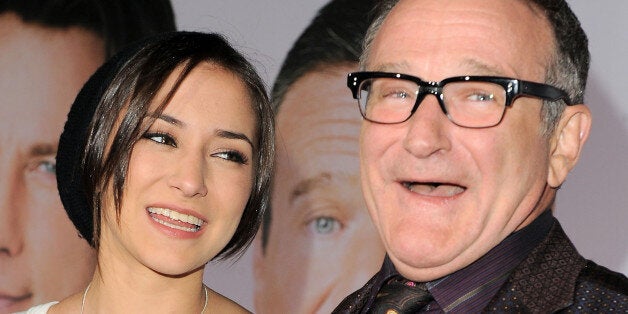 Zelda Williams, at left, and Robin Williams arrive to the premiere of Old Dogs on Monday Nov. 9, 2009, in Los Angeles. (AP Photo/Katy Winn)